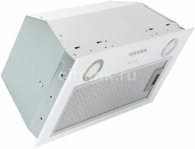 Встраиваемая вытяжка Krona Liusa 600 Glass White PB