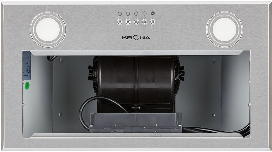 Встраиваемая вытяжка Krona Liusa 600 Glass White PB
