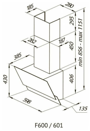 Кухонная вытяжка Kuppersberg F 600 BX