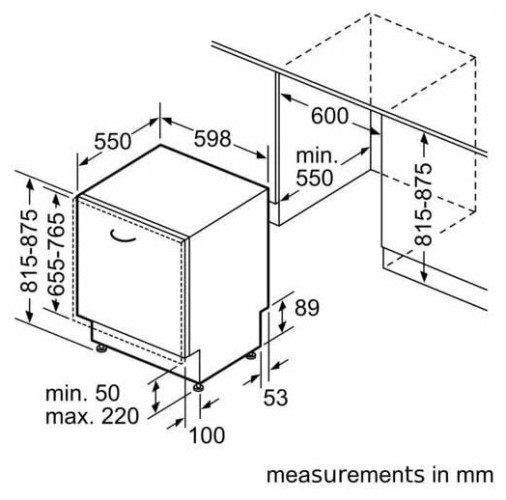 Посудомоечная машина Neff S199YB800E