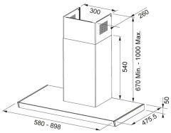 Кухонная вытяжка Franke FS TS 906 W XS CH