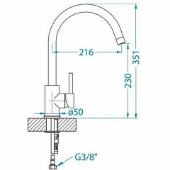 Смеситель для кухни Alveus ROXA G91 CARBON черный 1129039