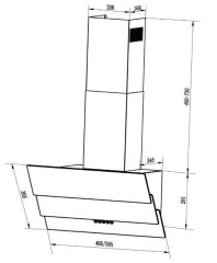 Кухонная вытяжка Pyramida NB-H 60 M BL