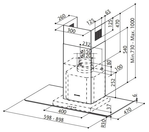 Кухонная вытяжка Faber Nice X/V A90