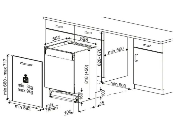 Посудомоечная машина Indesit DI 5C59