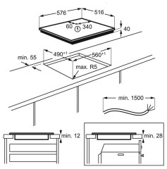 Электрическая варочная панель Aeg HK634060XB