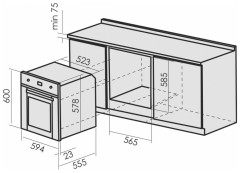 Электрический духовой шкаф MBS DE 604BL