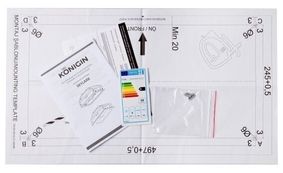 Встраиваемая вытяжка Konigin Skylark Inox 60