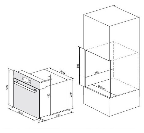 Электрический духовой шкаф Zugel ZOA2710B