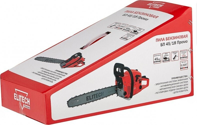 Бензопила Elitech БП 45/18 Промо