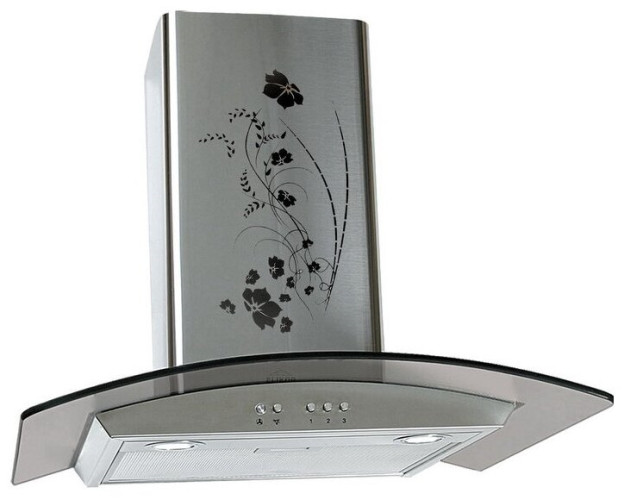 Кухонная вытяжка Elikor Аметист 60Н 430 К3Д нержавеющая сталь тонированное стекло