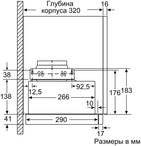 Встраиваемая вытяжка Neff D 46BR22 X0