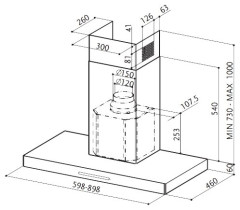 Кухонная вытяжка Faber Stilux EG8 X/V A90