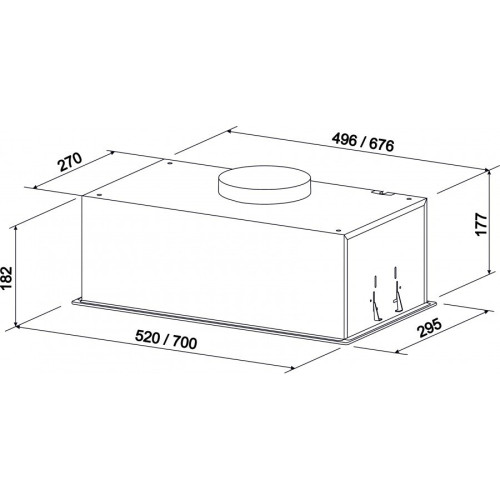 Встраиваемая вытяжка ZorG Astra 1000 70 S черный