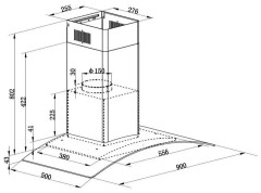 Кухонная вытяжка Zigmund&amp;Shtain K 136.9 B