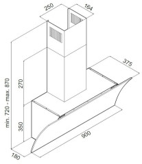 Кухонная вытяжка MAUNFELD BLAST 90