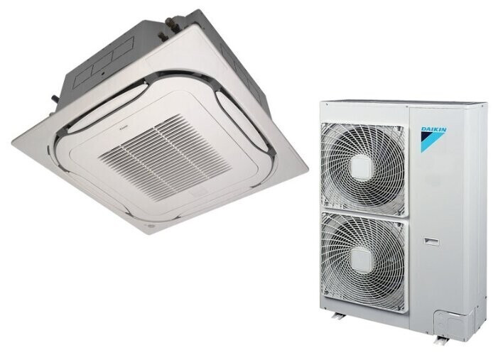 Кассетный кондиционер Daikin FCAG100B / RR100BW с зимним комплектом -30