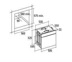 Электрический духовой шкаф Cata UME 7107 X
