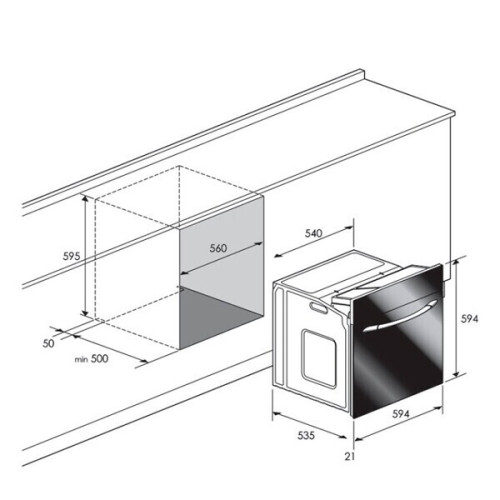 Газовый духовой шкаф Candy FLG 202 W/1