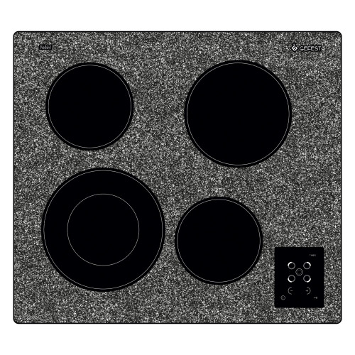 Электрическая варочная панель Gefest ЭС В СН 4231 К42 серый/черный