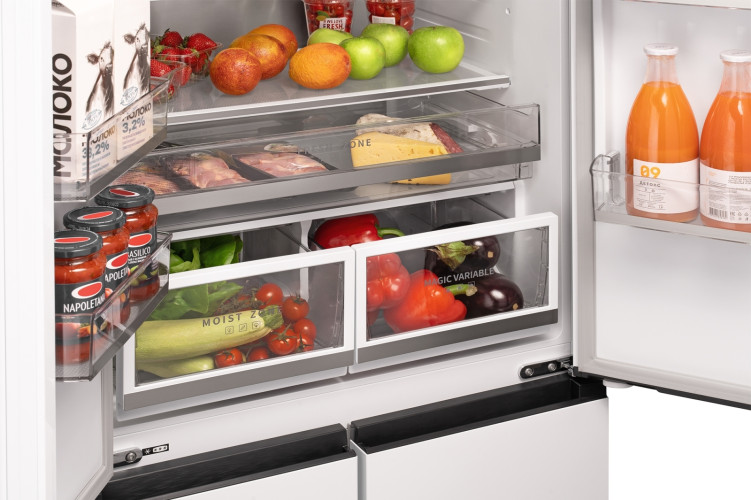 Холодильник Weissgauff WFD 450 Built-in Inverter NoFrost White