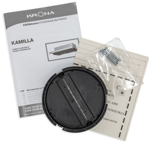 Встраиваемая вытяжка Krona Kamilla 600 Inox 2m