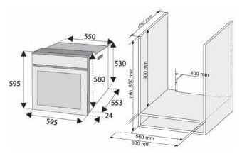 Электрический духовой шкаф Ginzzu HOE-273
