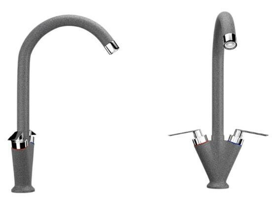 Смеситель для кухни Ulgran U-011 U-011-309 темно-серый