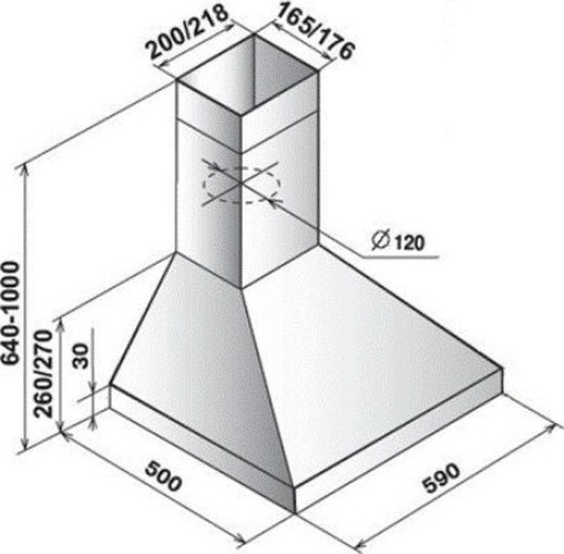 Кухонная вытяжка Elikor Вента 60Н-430-П3Л нерж