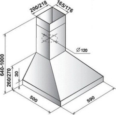 Кухонная вытяжка Elikor Вента 60Н-430-П3Л нерж