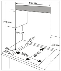 Комбинированная варочная панель Hiberg VM 6020 B