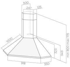 Кухонная вытяжка Elica Acuta IX/F/100