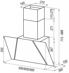 Кухонная вытяжка Maunfeld Severn 50 черный