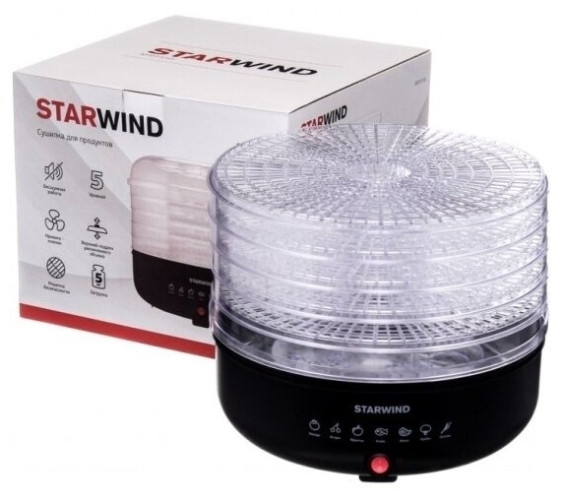 Сушилка для фруктов и овощей StarWind SFD1510 серый