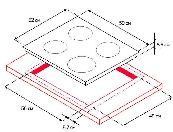 Электрическая варочная панель Simfer H60D17B070