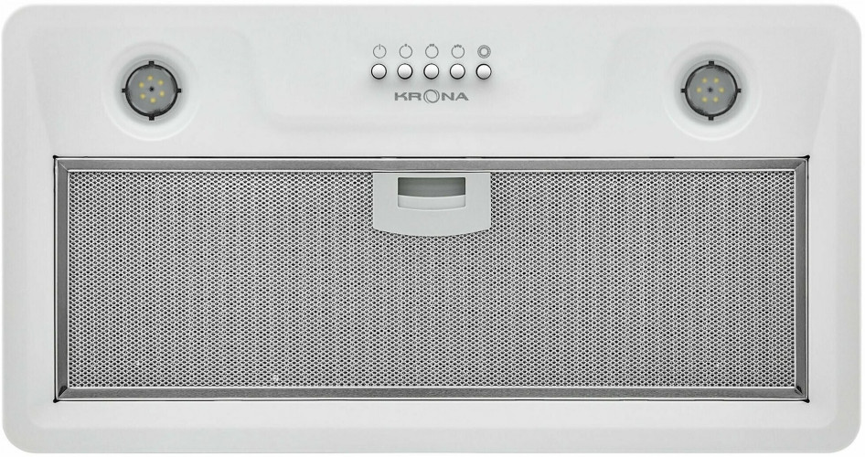 Встраиваемая вытяжка Krona LUISA 600 Glass White PB