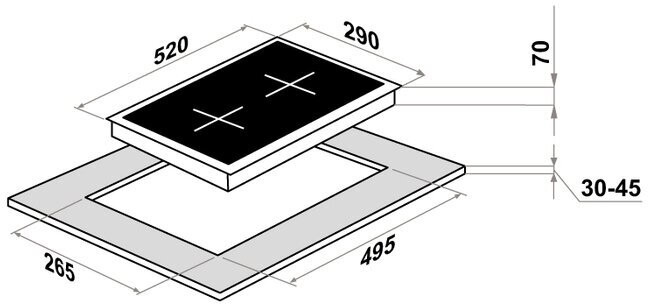 Индукционная варочная панель HOMSair HIC32SWH
