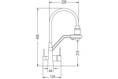Смеситель для кухни Rose R558E