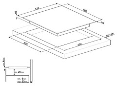 Индукционная варочная панель Smeg SI364B