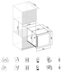Встраиваемый винный шкаф Leonord LE-1704