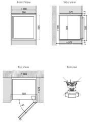 Встраиваемый винный шкаф Leonord LE-1704