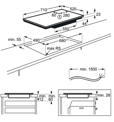 Индукционная варочная панель Electrolux EIV 734