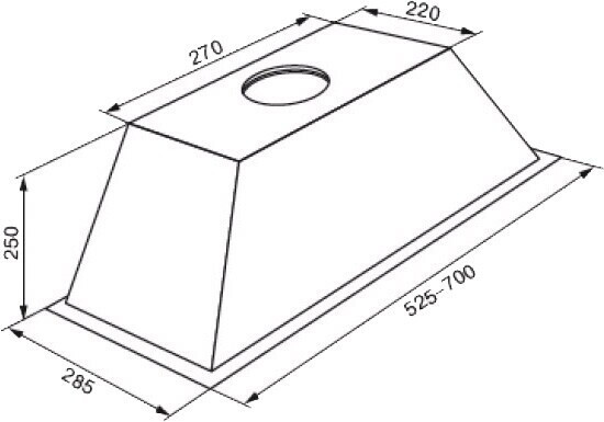 Встраиваемая вытяжка Zigmund & Shtain K 006.51 S