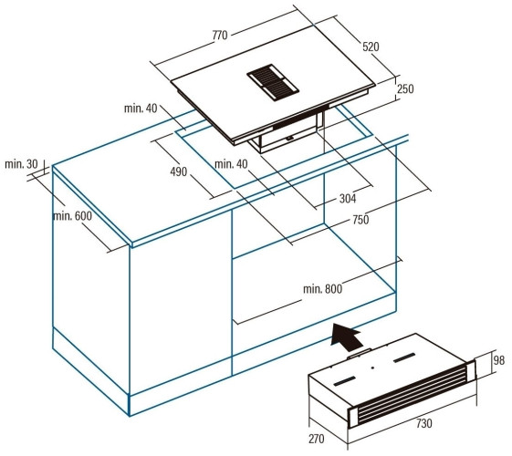 Индукционная варочная панель Cata IAS 770