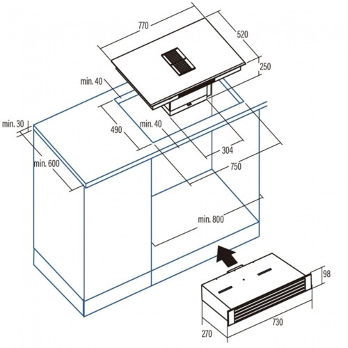 Индукционная варочная панель Cata IAS 770