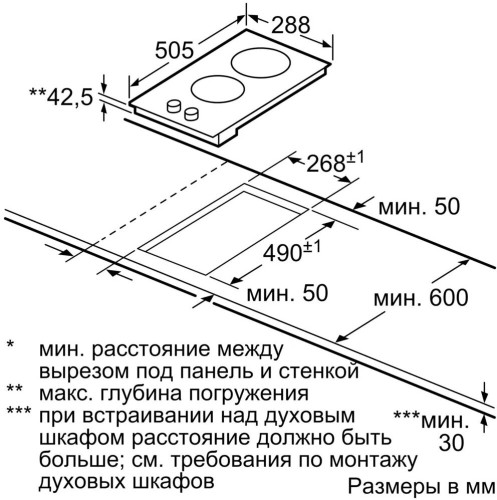 Электрическая варочная панель Bosch PKE345CA2E