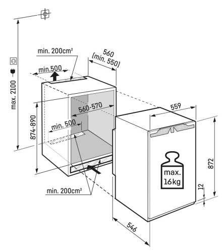 Встраиваемый холодильник Liebherr IRe 3901