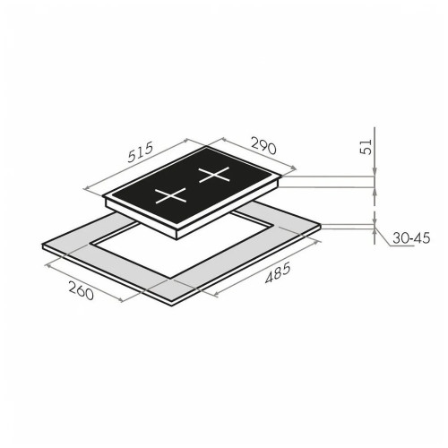 Газовая варочная панель MAUNFELD EGHG.32.3CBGI\G