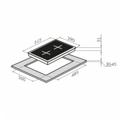 Газовая варочная панель MAUNFELD EGHG.32.3CBGI\G
