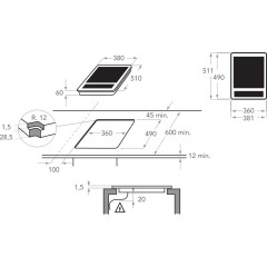 Индукционная варочная панель KitchenAid KHYD1 38510